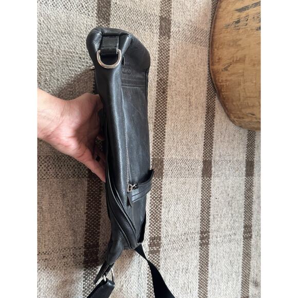 Coach Thompson Convertible Sling Bag Pack Black Smooth Calf Leather Men’s - Picture 6 of 16